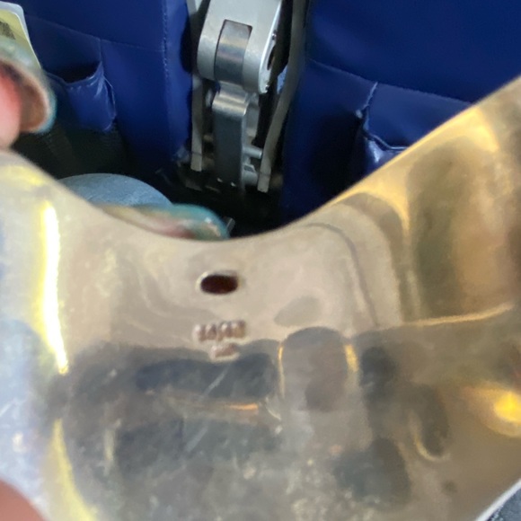 SAJEN CUFF SILVER FACES GODDESS BRACELET BONE GARNET, CITRINE - Picture 8 of 9